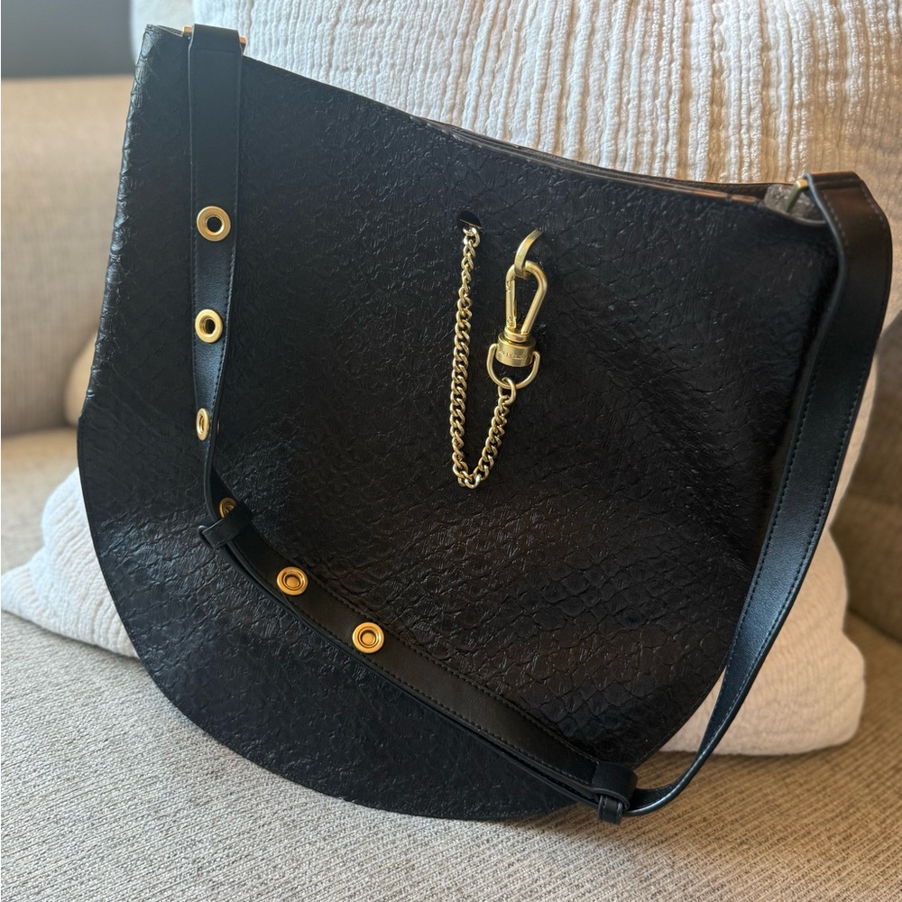 Allsaints Beaumont Leather Python
Hobo Bag